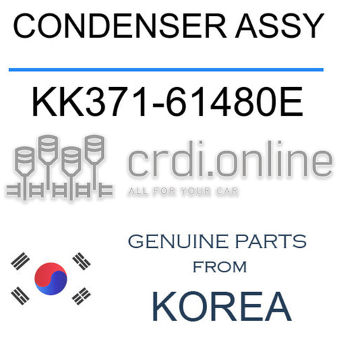 CONDENSER ASSY [ORIGINAL] KK371-61480E KK37161480E KK371 61480E