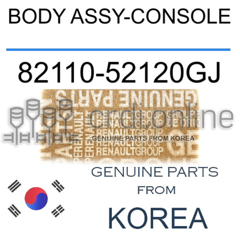 BODY ASSY-CONSOLE [ORIGINAL] 82110-52120GJ 8211052120GJ 82110 52120GJ