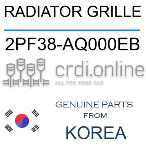 RADIATOR GRILLE [ORIGINAL] 2PF38-AQ000EB 2PF38AQ000EB 2PF38 AQ000EB