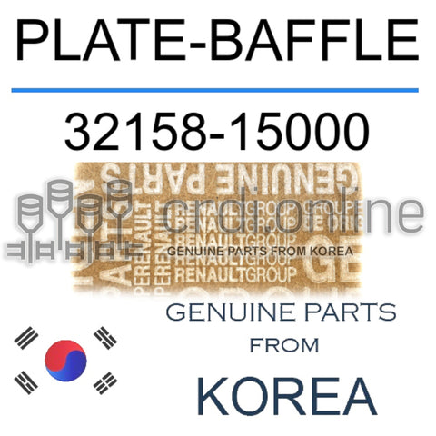 PLATE-BAFFLE [ORIGINAL] 32158-15000 3215815000 32158 15000