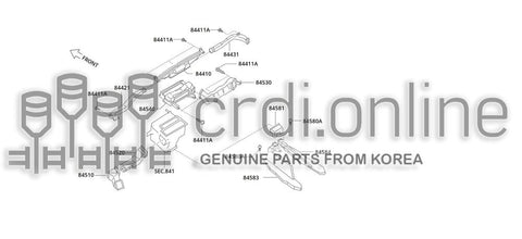 NOZZLE-DEFROSTERWINDSHIELD 84410-51000 8441051000 84410 51000
