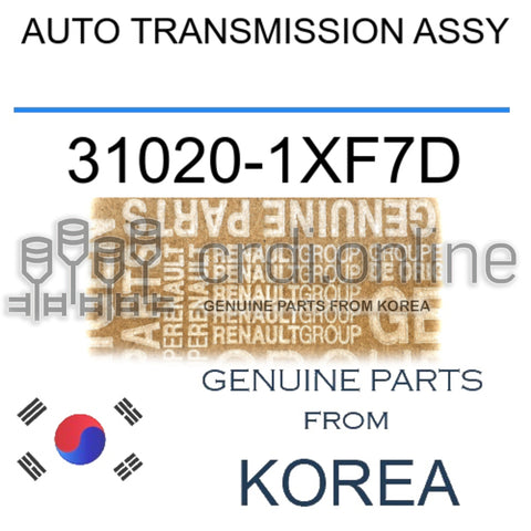 AUTO TRANSMISSION ASSY [ORIGINAL] 31020-1XF7D 310201XF7D 31020 1XF7D