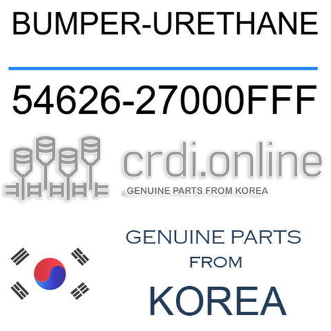BUMPER-URETHANE [ORIGINAL] 54626-27000FFF 5462627000FFF 54626 27000FFF