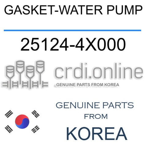 GASKET-WATER PUMP [ORIGINAL] 25124-4X000 251244X000 25124 4X000