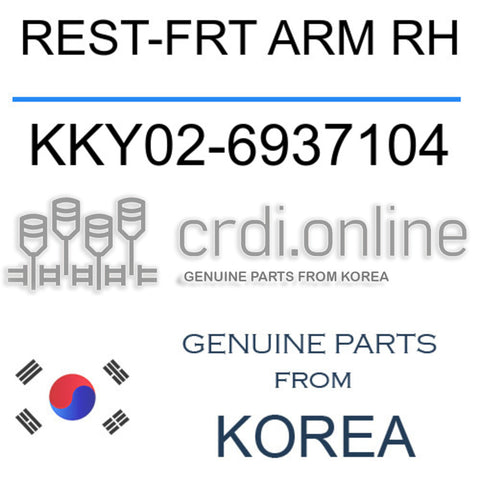 REST-FRT ARM RH KKY02-6937104 KKY026937104 KKY02 6937104