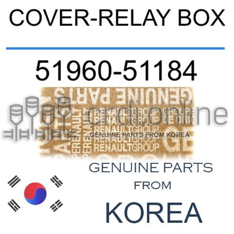 COVER-RELAY BOX [ORIGINAL] 51960-51184 5196051184 51960 51184