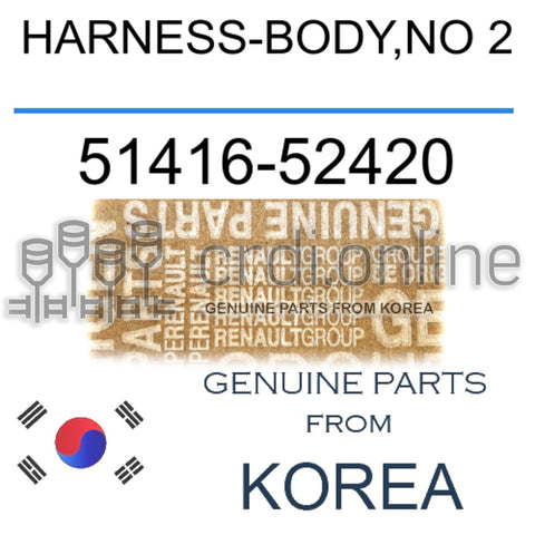 HARNESS-BODY,NO 2 [ORIGINAL] 51416-52420 5141652420 51416 52420