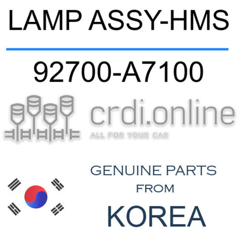 LAMP ASSY-HMS [ORIGINAL] 92700-A7100 92700A7100 92700 A7100