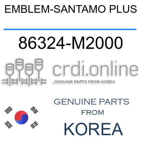 EMBLEM-SANTAMO PLUS [ORIGINAL] 86324-M2000 86324M2000 86324 M2000