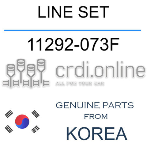 LINE SET [ORIGINAL] 11292-073F 11292073F 11292 073F