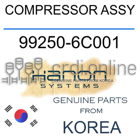 [HCC / HANON] COMPRESSOR ASSY 99250-6C001 992506C001 99250 6C001