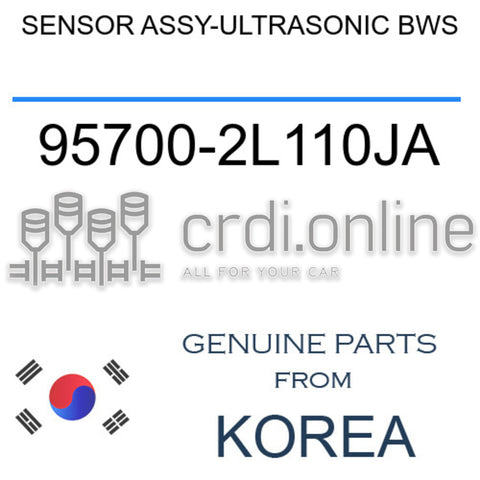 SENSOR ASSY-ULTRASONIC BWS [ORIGINAL] 95700-2L110JA 957002L110JA 95700 2L110JA