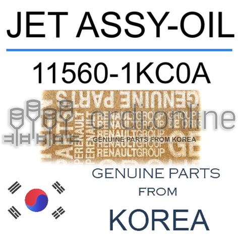 JET ASSY-OIL [ORIGINAL] 11560-1KC0A 115601KC0A 11560 1KC0A