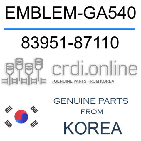 EMBLEM-GA540 83951-87110 8395187110 83951 87110
