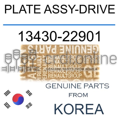 PLATE ASSY-DRIVE [ORIGINAL] 13430-22901 1343022901 13430 22901