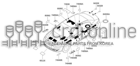 DAMPER-SPARE WHEEL 84930-2011R 849302011R 84930 2011R