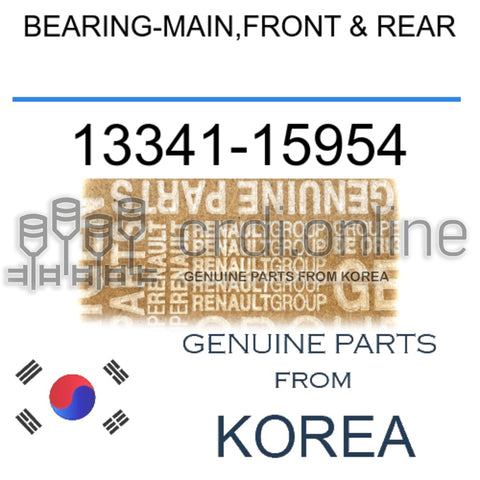 BEARING-MAIN,FRONT & REAR [ORIGINAL] 13341-15954 1334115954 13341 15954