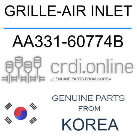 GRILLE-AIR INLET AA331-60774B AA33160774B AA331 60774B