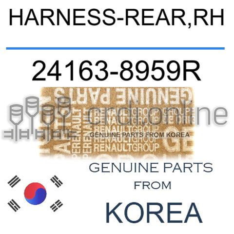 HARNESS-REAR,RH [ORIGINAL] 24163-8959R 241638959R 24163 8959R