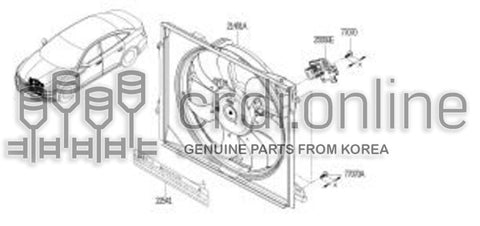 UNIT- MOTOR FAN 21481-8467R 214818467R 21481 8467R