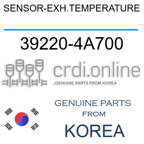 SENSOR-EXH.TEMPERATURE [ORIGINAL] 39220-4A700 392204A700 39220 4A700