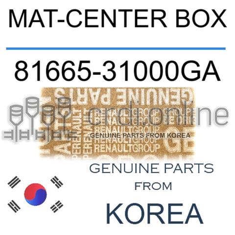 MAT-CENTER BOX [ORIGINAL] 81665-31000GA 8166531000GA 81665 31000GA