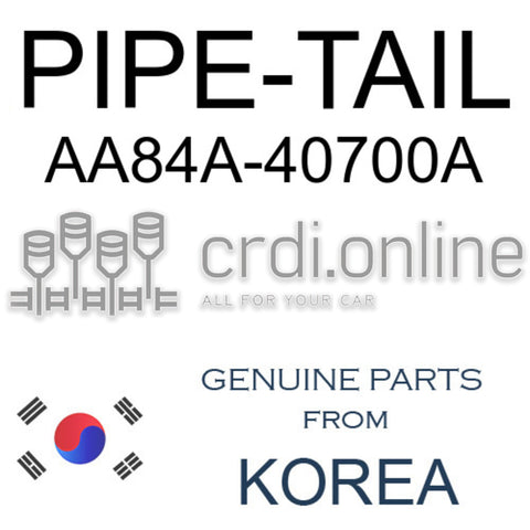 PIPE-TAIL [ORIGINAL] AA84A-40700A AA84A40700A AA84A 40700A