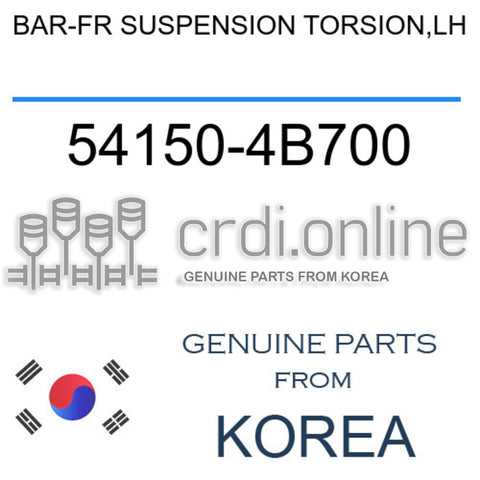 BAR-FR SUSPENSION TORSION,LH [ORIGINAL] 54150-4B700 541504B700 54150 4B700