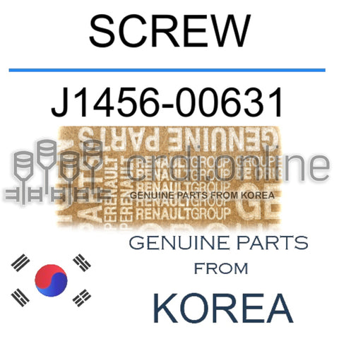 SCREW [ORIGINAL] J1456-00631 J145600631 J1456 00631