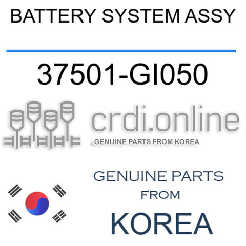 BATTERY SYSTEM ASSY [ORIGINAL] 37501-GI050 37501GI050 37501 GI050