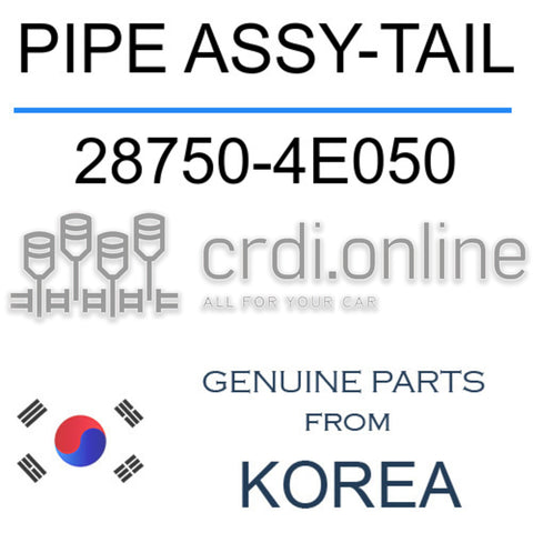 PIPE ASSY-TAIL [ORIGINAL] 28750-4E050 287504E050 28750 4E050