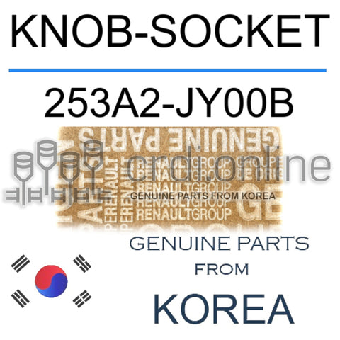 KNOB-SOCKET [ORIGINAL] 253A2-JY00B 253A2JY00B 253A2 JY00B