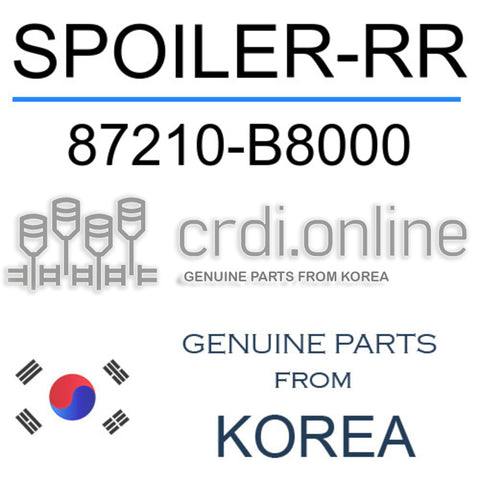 SPOILER-RR [ORIGINAL] 87210-B8000 87210B8000 87210 B8000