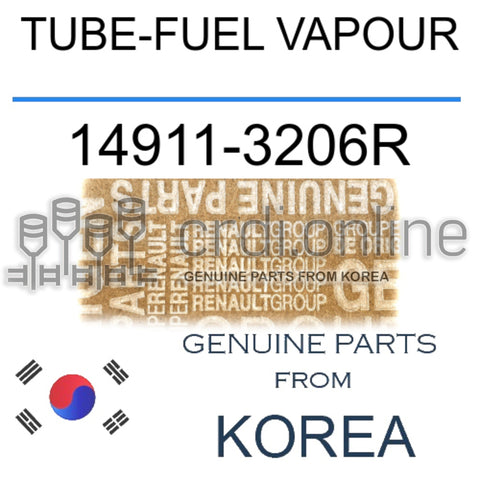 TUBE-FUEL VAPOUR [ORIGINAL] 14911-3206R 149113206R 14911 3206R