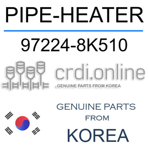 PIPE-HEATER [ORIGINAL] 97224-8K510 972248K510 97224 8K510