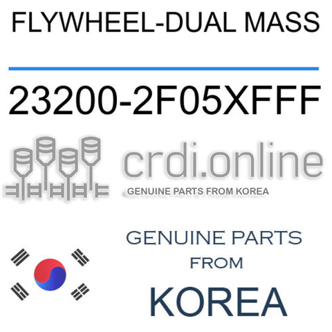 FLYWHEEL-DUAL MASS [ORIGINAL] 23200-2F05XFFF 232002F05XFFF 23200 2F05XFFF