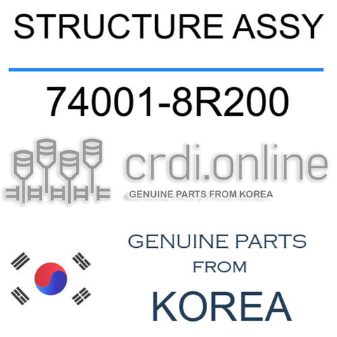 STRUCTURE ASSY [ORIGINAL] 74001-8R200 740018R200 74001 8R200