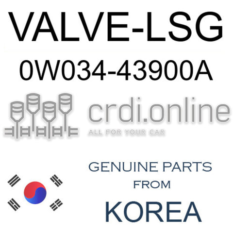 VALVE-LSG [ORIGINAL] 0W034-43900A 0W03443900A 0W034 43900A