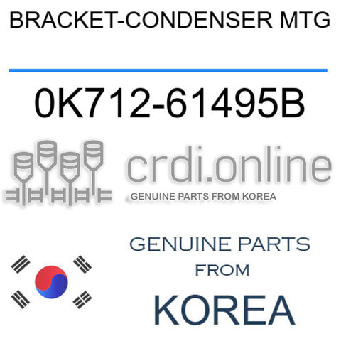 BRACKET-CONDENSER MTG 0K712-61495B 0K71261495B 0K712 61495B