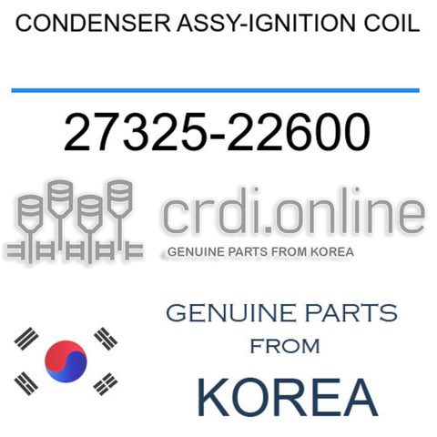[ORIGINAL] CONDENSER ASSY-IGNITION COIL 27325-22600 2732522600 27325 22600