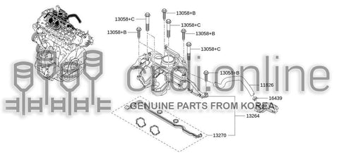 BOLT-CAMSHAFT BRACKET [ORIGINAL] 77030-02787 7703002787 77030 02787