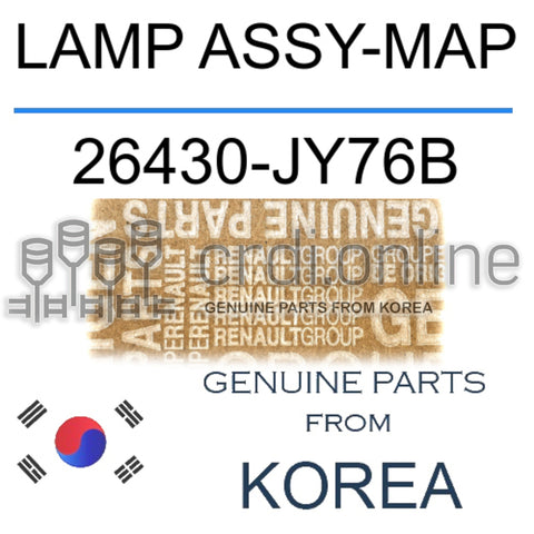 LAMP ASSY-MAP [ORIGINAL] 26430-JY76B 26430JY76B 26430 JY76B