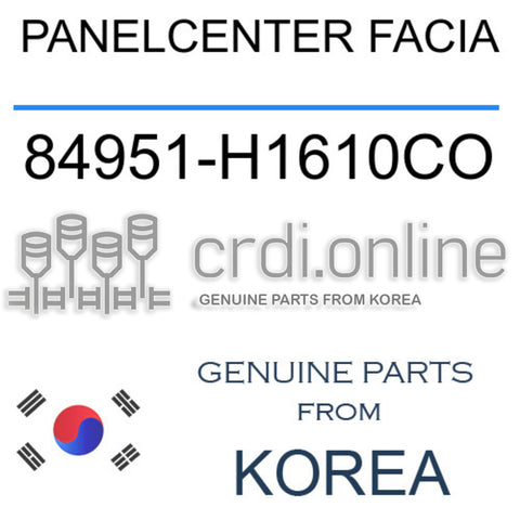PANELCENTER FACIA [ORIGINAL] 84951-H1610CO 84951H1610CO 84951 H1610CO