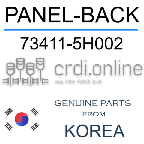 PANEL-BACK [ORIGINAL] 73411-5H002 734115H002 73411 5H002