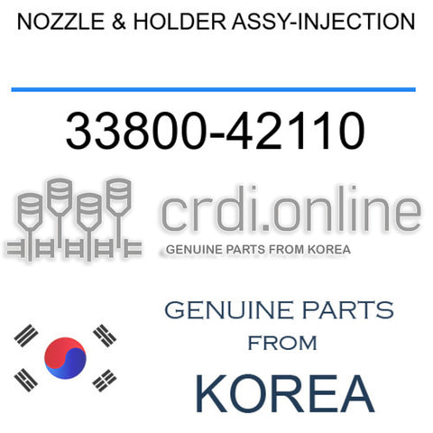 NOZZLE & HOLDER ASSY-INJECTION [ORIGINAL] 33800-42110 3380042110 33800 42110