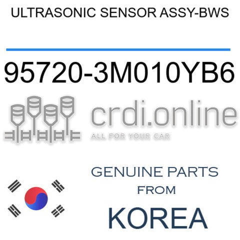 ULTRASONIC SENSOR ASSY-BWS 95720-3M010YB6 957203M010YB6 95720 3M010YB6