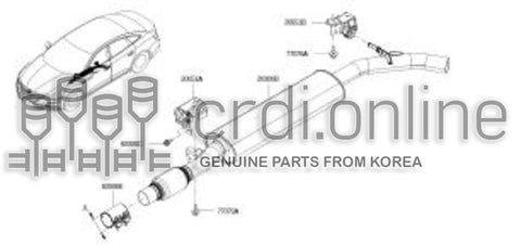 TUBE ASSY-EXHAUSTMIDDLE 20300-3264R 203003264R 20300 3264R