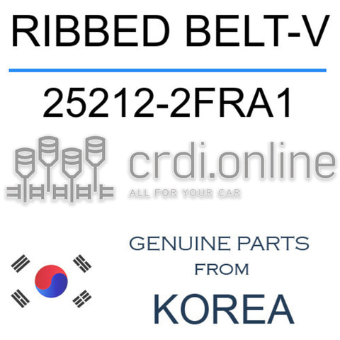 RIBBED BELT-V 25212-2FRA1 252122FRA1 25212 2FRA1