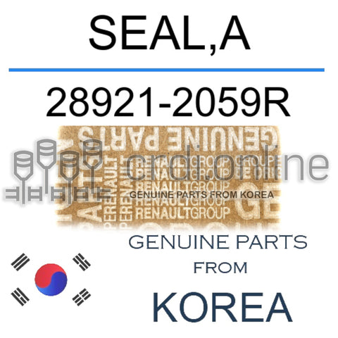SEAL,A [ORIGINAL] 28921-2059R 289212059R 28921 2059R