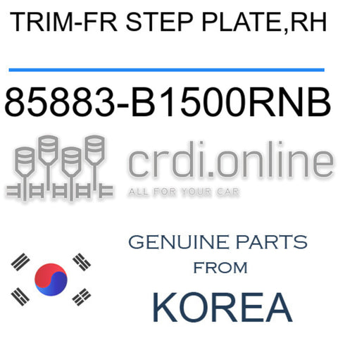 TRIM-FR STEP PLATE,RH 85883-B1500RNB 85883B1500RNB 85883 B1500RNB